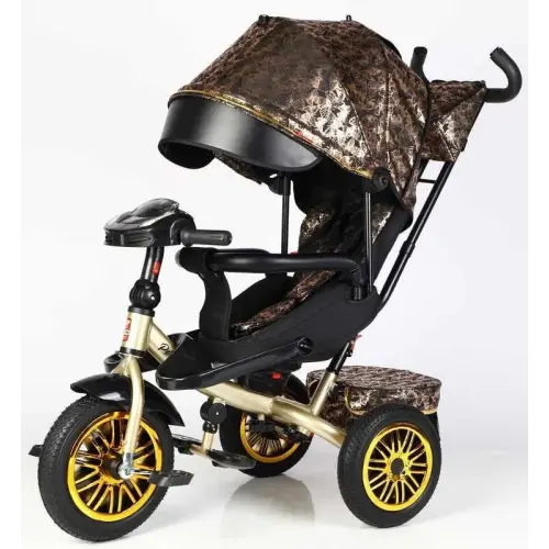 Велосипед 3-х колісний "BestTrike Perfetto" (поворотне сидіння, колеса гумові безкамерні, кошик, фара музична, USB, Bluetooth)