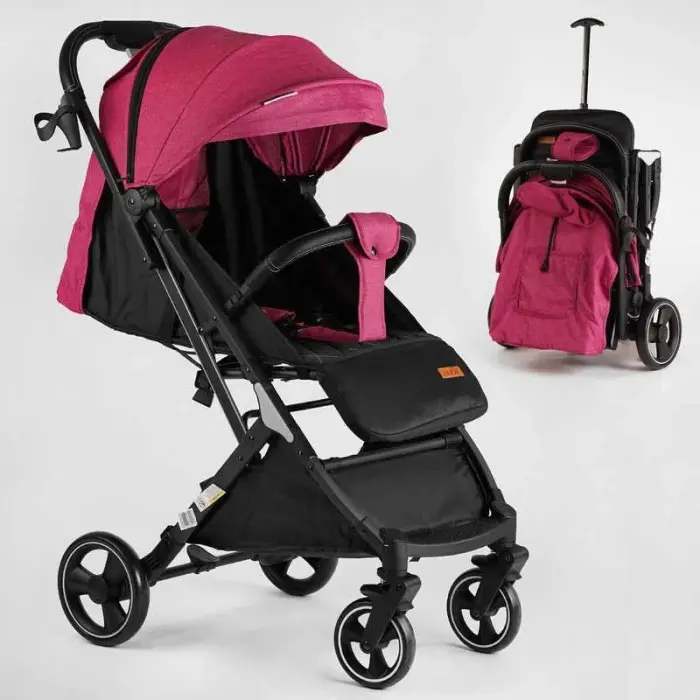 Коляска прогулочная детская "JOY Comfort" (рама сталь с алюминием, футкавер, подстаканник, телескопическая ручка)