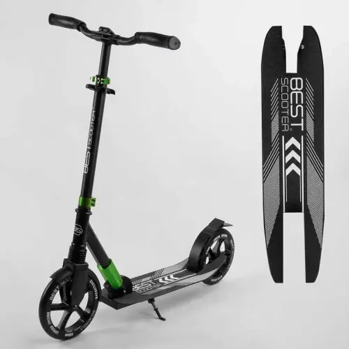Самокат алюмінієвий Best Scooter (колеса PU, d переднього колеса - 230мм, d заднього колеса - 215 мм, 1 амортизатор передній)