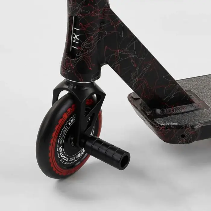 Самокат трюковый "Best Scooter. CRASH" (HIC-система, ПЕГИ, алюминиевый диск и дека, колеса 110 мм PU, ширина руля - 57 см, в коробке)