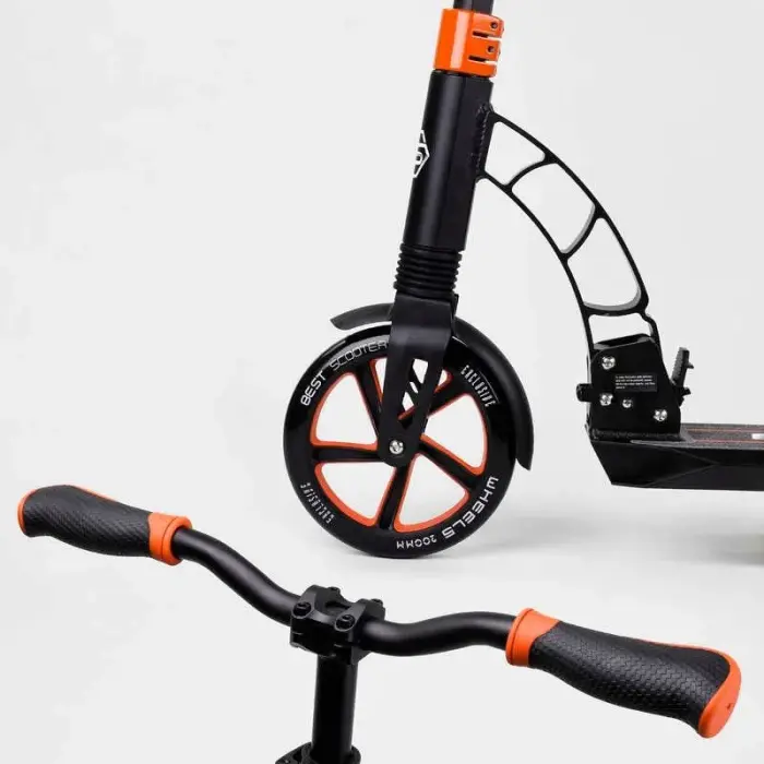 Самокат двоколісний "Best Scooter" (колеса PU, d переднього колеса 200 мм, d заднього колеса 200 мм, 2 амортизатора)