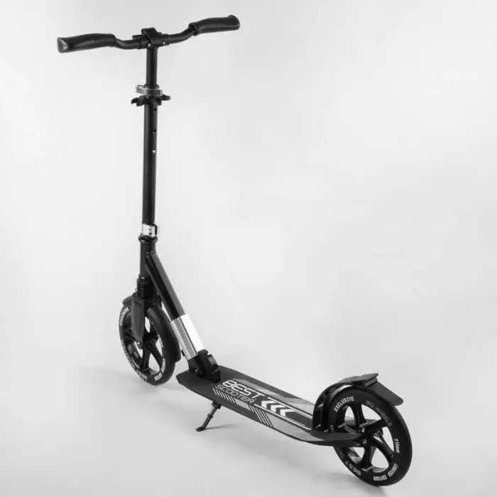 Самокат алюминиевый "Best Scooter" (колеса PU, d переднего колеса – 230мм, d заднего колеса – 215мм, 1 амортизатор передний)