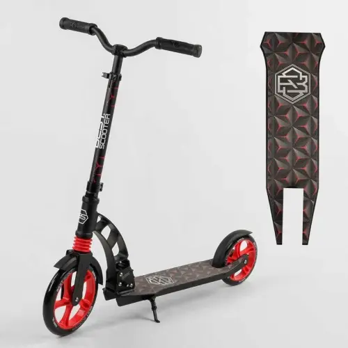 Самокат двоколісний "Best Scooter" (колеса PU, d переднього колеса - 23 см, d заднього колеса - 18 см, 1 амортизатор)