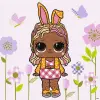 Картина за номерами "L. O. L. Surprise! Spring Bling BossBunny" 40х40 см