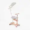 Самокат 5в1 Skyper BT-39904 колеса PU125х40мм зі світлом, укр озвучування та підсвічування платформи,с ДОП. КОЛЕСАМИ, захисний бампер, в коробці