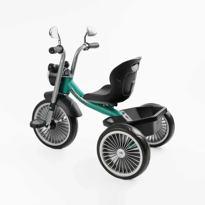 Велосипед 3-х колісний Best Trike (1) колеса EVA переднє 10’’, заднє 8’’, сталева рама, УКР. ОЗВУЧУВАННЯ, кошик, в коробці