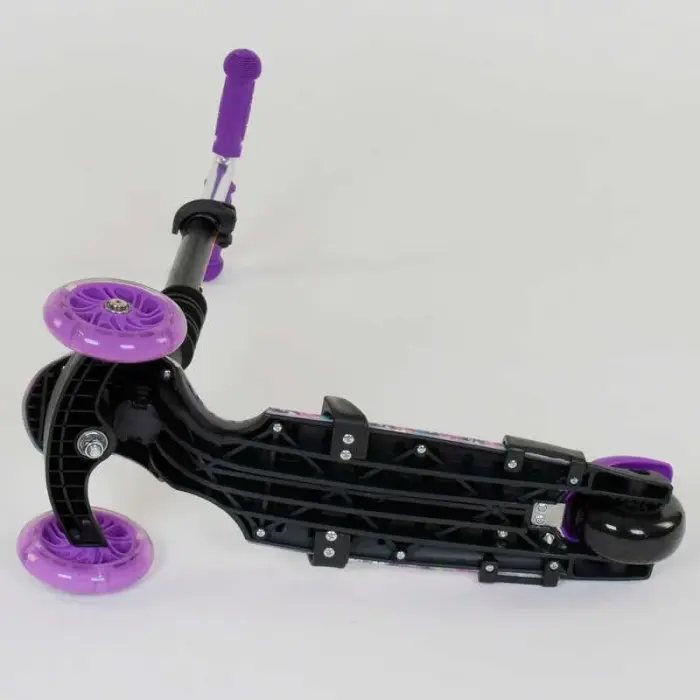 Самокат 5в1 19870 (1) Best Scooter, АБСТРАКЦИЯ, PU колеса, ПОДСВЕТКА КОЛЕС, в коробке