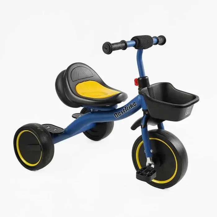 Велосипед 3-х колісний BS-45602 Best Trike (1) колеса EVA переднє 10’’, заднє 8’’, сталева рама, УКР.ОЗВУЧУВАННЯ, світло, кошик, в коробці