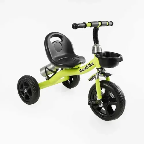 Велосипед 3-х колісний "Best Trike" (сталева рама, колеса EVA, переднє d=10’’, заднє d=8’’, кошик, пляшечка, в коробці)