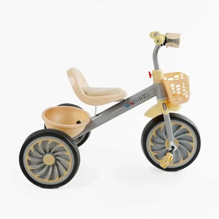 Велосипед 3-х колісний BS-35761 Best Trike (1) колеса EVA переднє 12’’, заднє 10’’, сталева рама, УКР. ОЗВУЧУВАННЯ, світло, 2 кошики, в коробці