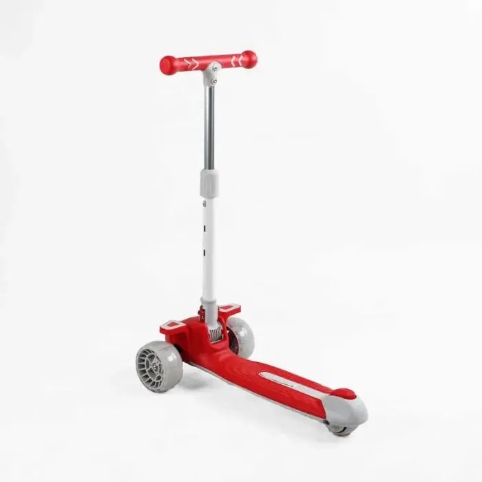 Самокат триколісний Skyper BS-10360 (8) колеса PU 125х40мм зі світлом, музика та підсвічування платформи, кермо складне, в пакеті