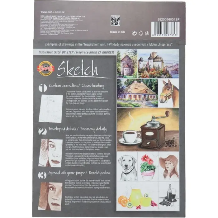 Альбом для скетчів, 20 арк., А4, 110 г/м2 (ескіз)
