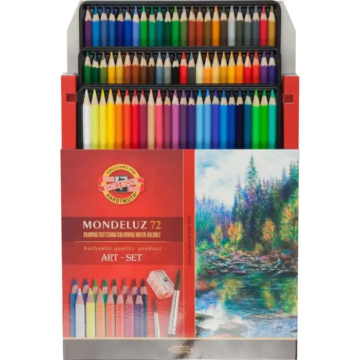 Карандаши цветные аквар.Mondeluz, 72 шт.