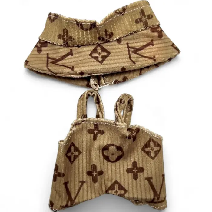 Одяг для Лабубу Louis Vuitton, Gucci (на стандартний розмір іграшки - 15-16 см)