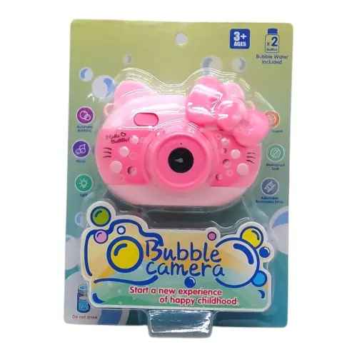 Уцінка. Генератор мильних бульбашок "Камера аніме Hello Kitty" (рожевий) - Пошкоджено блістер