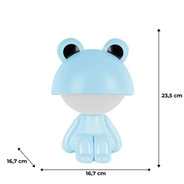 Світильник-нічник LED з акумулят. Cute Froggy, блакитний