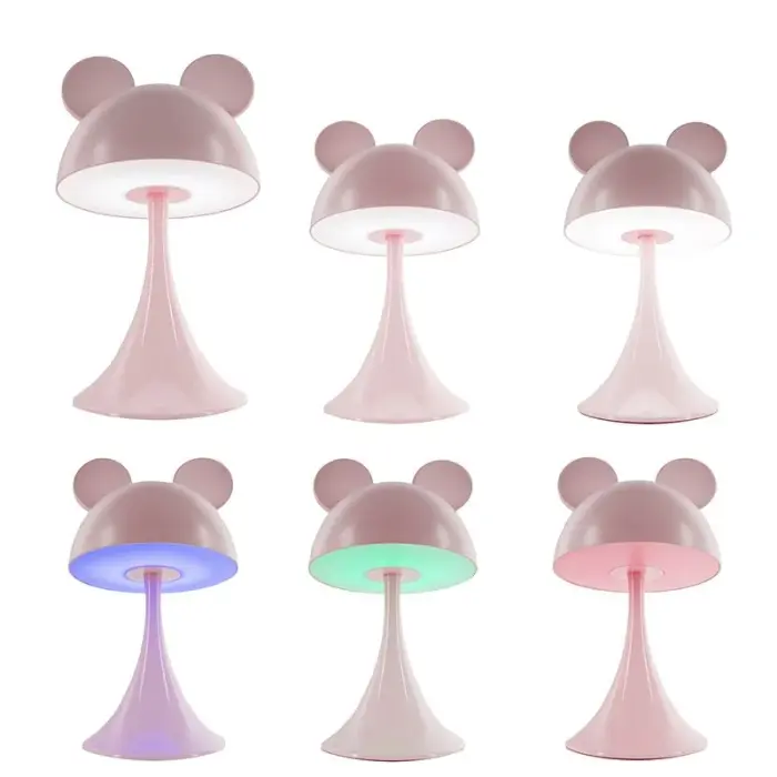 Светильник-ночник LED с аккумулятором Simple Mouse, розовый