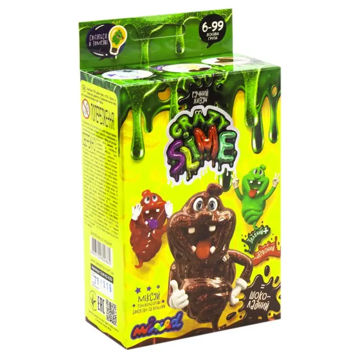 Уценка. Набор для опытов "Crazy Slime - Лизун своими руками" (шоколадный) - РОЗІРВАНА УПАКОВКА
