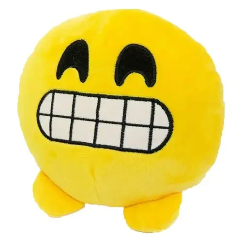 Уценка. Мягкая игрушка "Смайлик Emoji Зубастик" - грязній