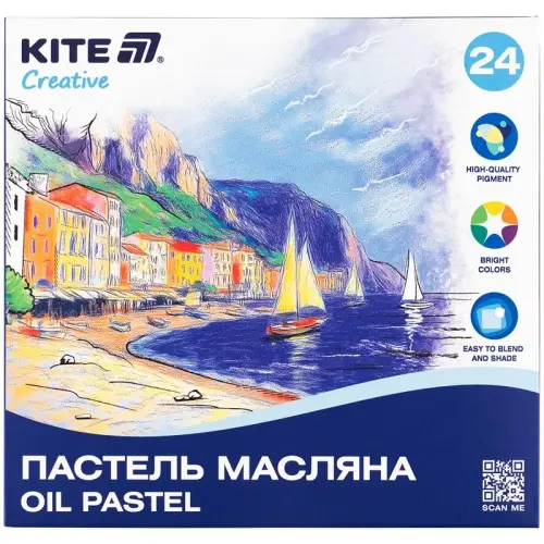 Пастель масляна, 24 кольори Creative