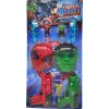 Набор героя "SUPER HEROES" (2 фигурки, 2 пары очков, 2 маски, пистолет с механическим принципом работы, мягкие патроны, орбизы)