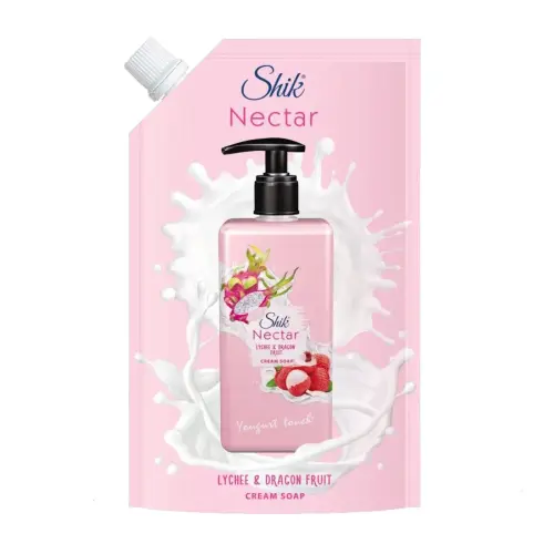 Рідке крем-мило "Shik Nectar", дой-пак 460 мл, лічі та пітахайя