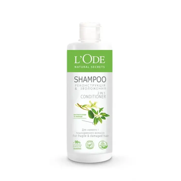 Шампунь "L'Ode Natural secrets" 400г д/ломких и поврежденных волос