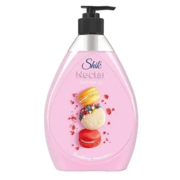 Гель для душа "Shik Nectar" 900г Клубничный макарон