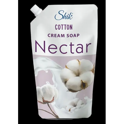 Жидкое крем-мыло "Shik Nectar" дой-пак 900мл Хлопок