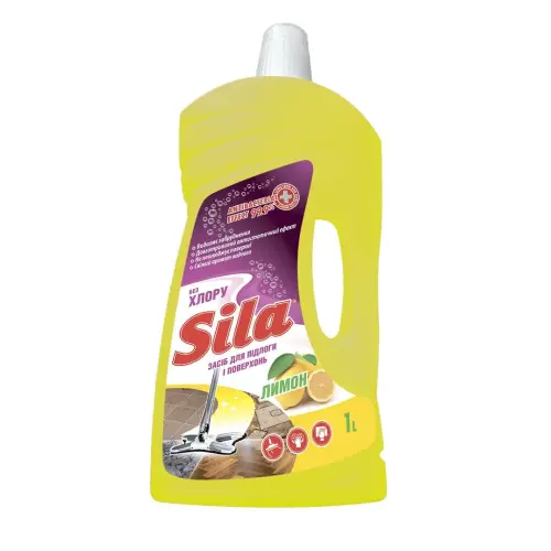 Засіб д/підлоги та поверхонь "SILA" 1,0 л Лимон