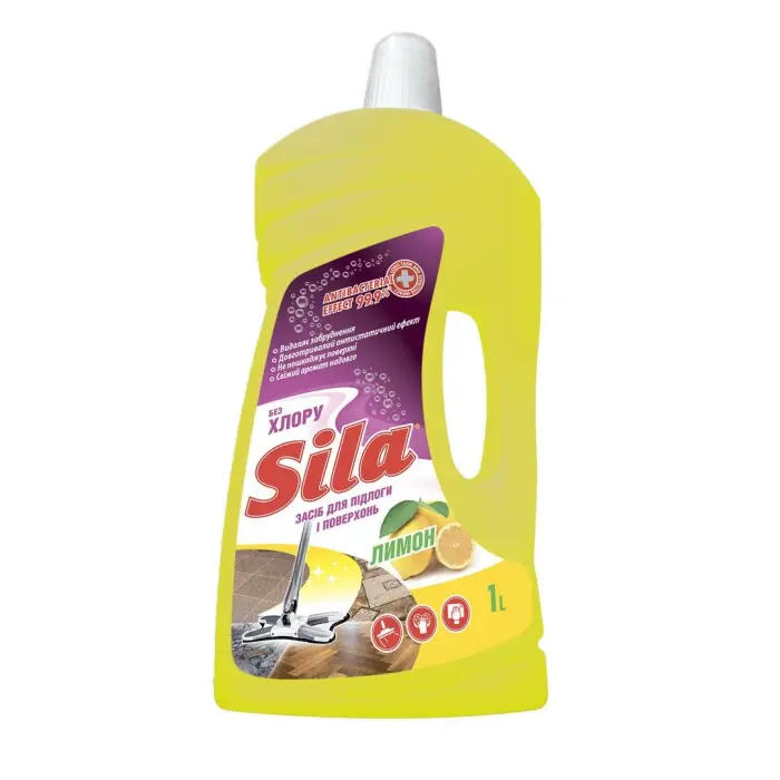 Средство для пола и поверхностей "SILA" 1,0 л Лимон