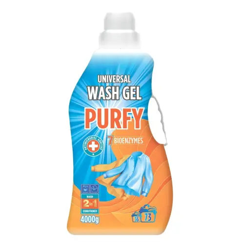 Purfy Universal, средство жидкое для стирки тканей, 4,0кг