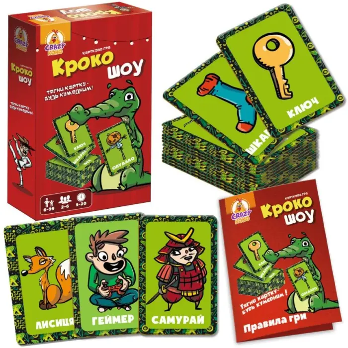 Игра настольная, развлекательная "Крокошоу"