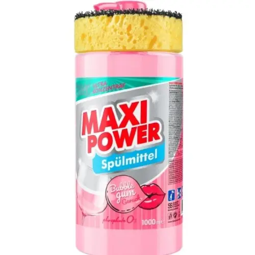 Средство для мытья посуды "MAXI POWER. Бабл Гамм" 1л