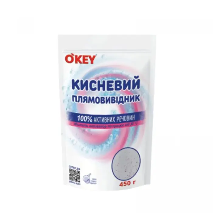 OKEY кислородный пятновыводитель 450г дой-пак