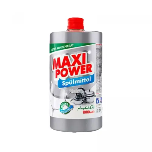 MAXI POWER Средство для мытья посуды Платинум 1л запаска