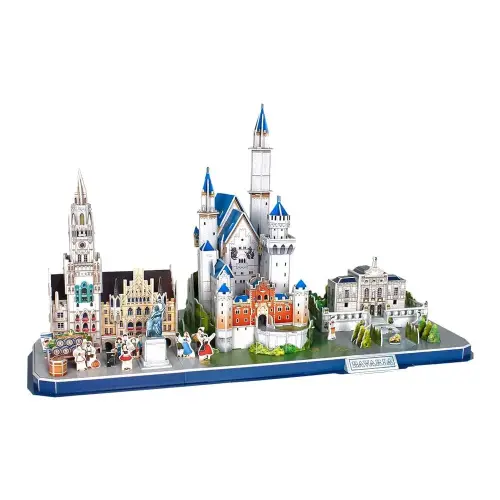 CubicFun ТРИВИМIРНА ГОЛОВОЛОМКА-КОНСТРУКТОР CITY LINE BAVARIA
