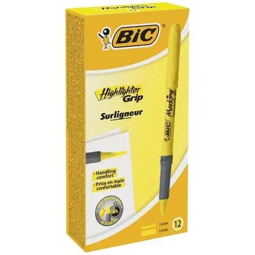 BIC Текстовыделитель Грипп желтый 1шт. БК