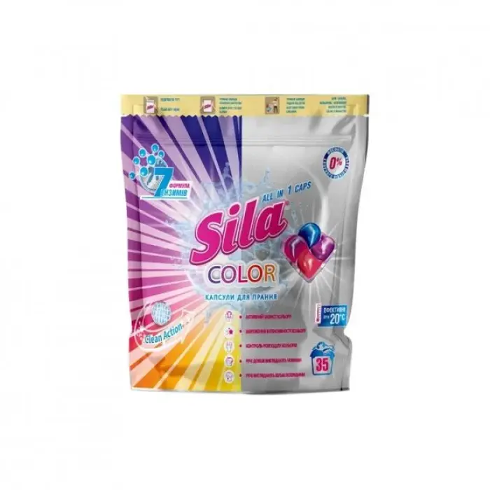 Sila Стиральные средства Средство для стирки Color в капсулах 35x24.5 г