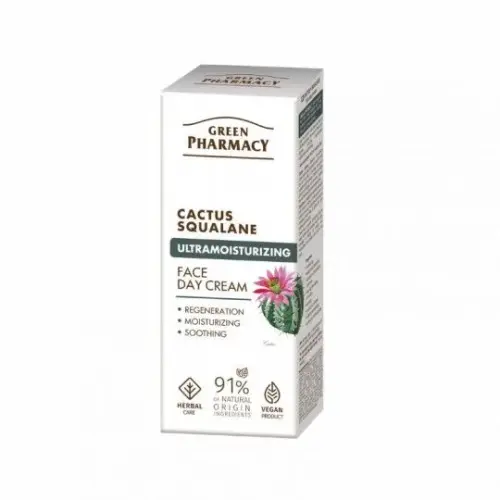 Green Pharmacy Денний крем для обличчя Кактус + сквалан, 50мл