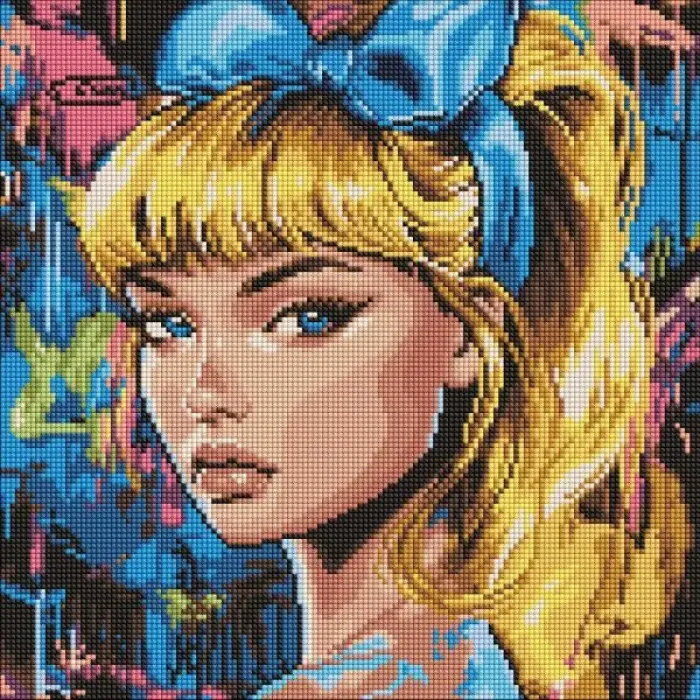 Алмазна мозаїка - "Сучасна Попелюшка" ©art_selena_ua, 40х40см