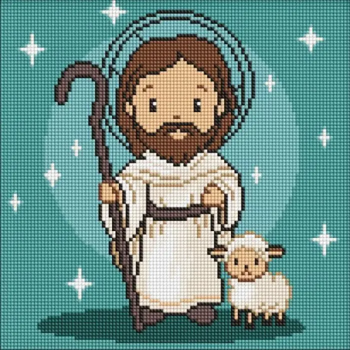 Алмазна мозаїка - "Милий Ісус" ©art_selena_ua, 30х30см
