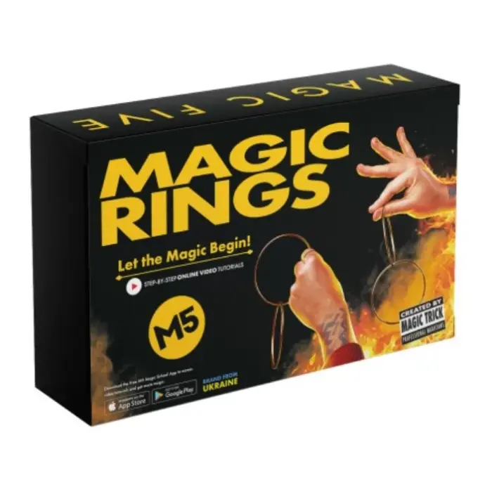 Пристрій для демонстрації фокусів і трюків в ігровій формі "Magic Five – Magic Rings"