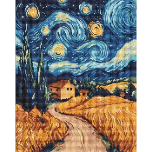 Алмазна мозаїка - "Українська ніч" ©art_selena_ua, 40х50см