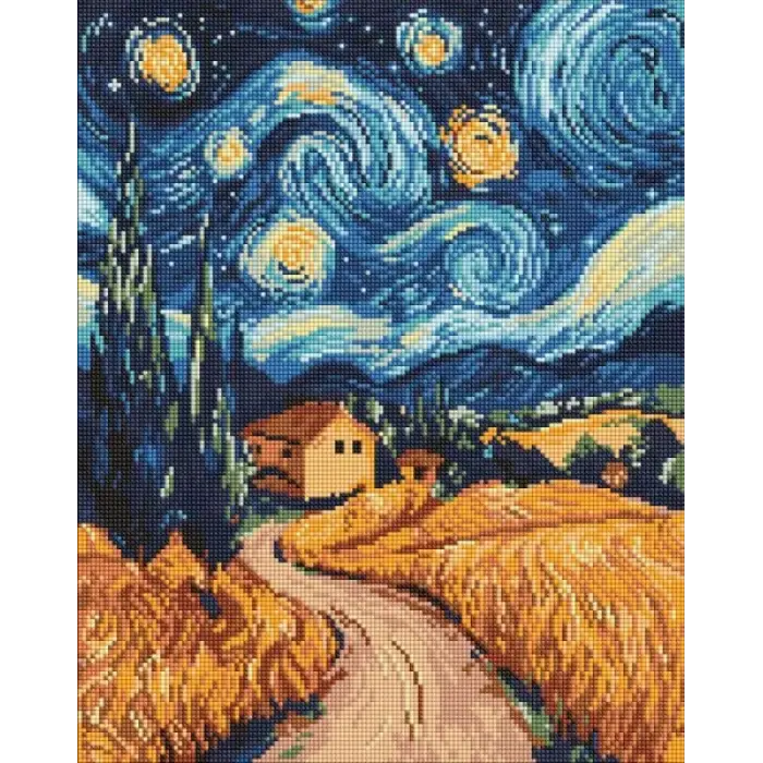 Алмазна мозаїка - "Українська ніч" ©art_selena_ua, 40х50см