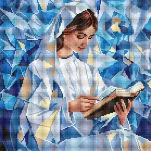 Алмазна мозаїка - "Тихе чтиво" ©art_selena_ua, 40х40см