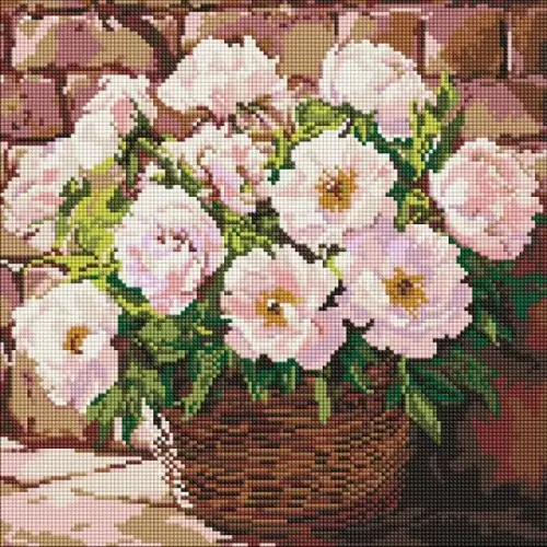 Алмазна мозаїка - "Ніжний аромат" ©art_selena_ua, 40х40см
