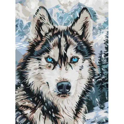 Картина по номерам - "Глаза севера" ©art_selena_ua, 30х40см