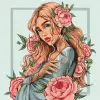 Картина за номерами - Весняна квітка 40х40 см.