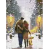 Алмазная мозаика без подрамника - "Семейная прогулка" с голограммными стразами (AB) ©art_selena_ua, 30х40см